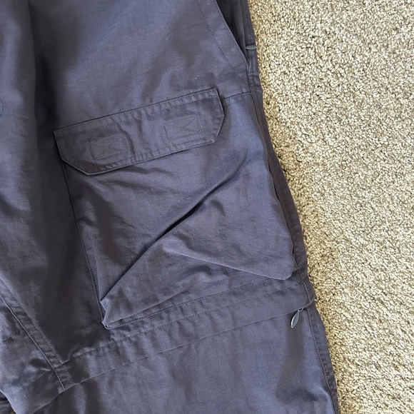 OuterSport men’s zip off hiking cargo pants. Elastic waist w belt. Nylon. Cargo - Picture 4 of 13